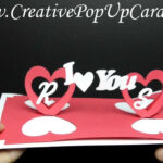 Valentines Day Pop Up Card: Twisting Hearts With Twisting Hearts Pop Up Card Template