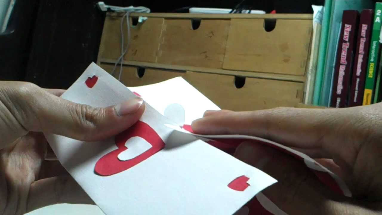 Valentine's Day Pop Up Card: Twisting Hearts Within Twisting Hearts Pop Up Card Template