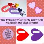 Valentine's Day Printable Card Crafts For Kids To Create With Regard To Valentine Card Template For Kids