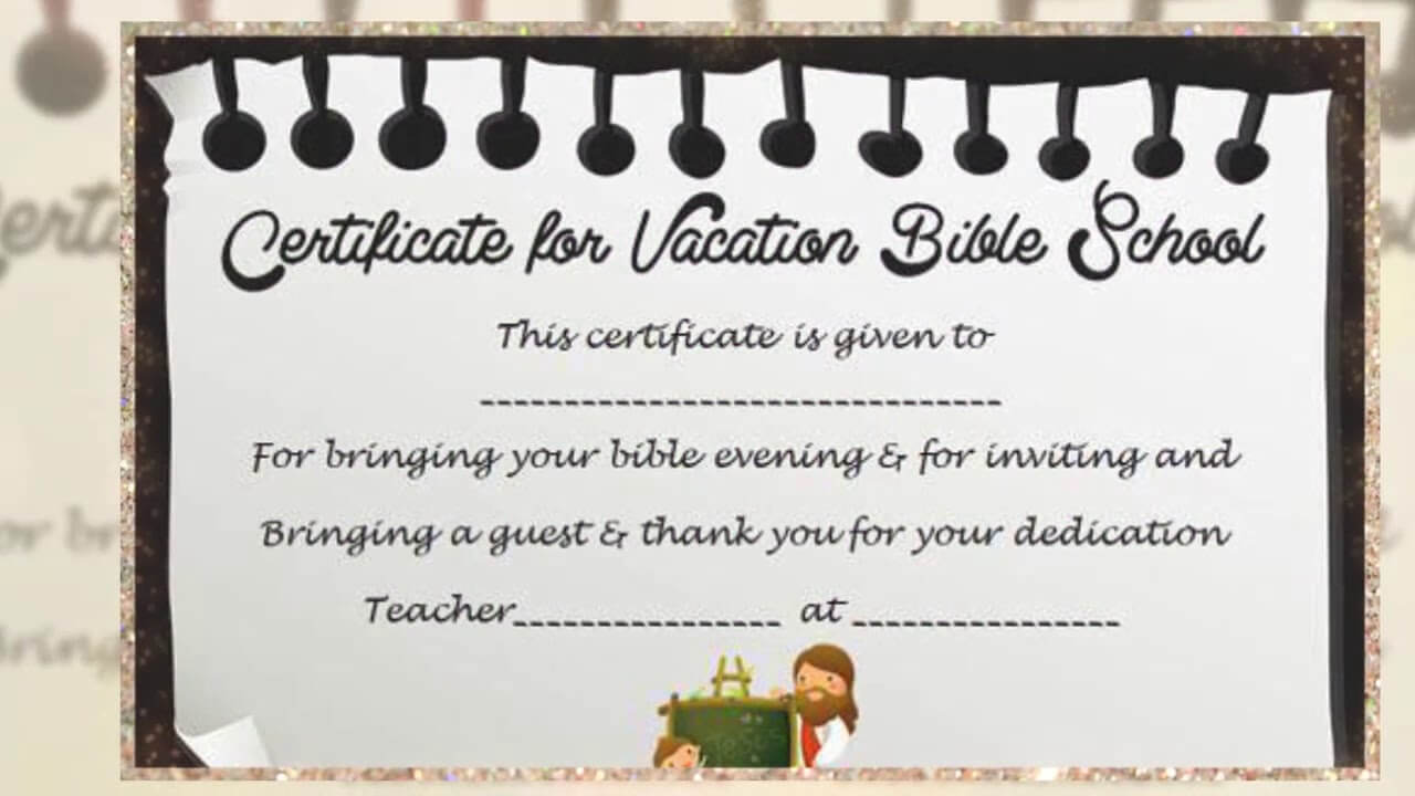 Vbs Certificate Template Pertaining To Vbs Certificate Template