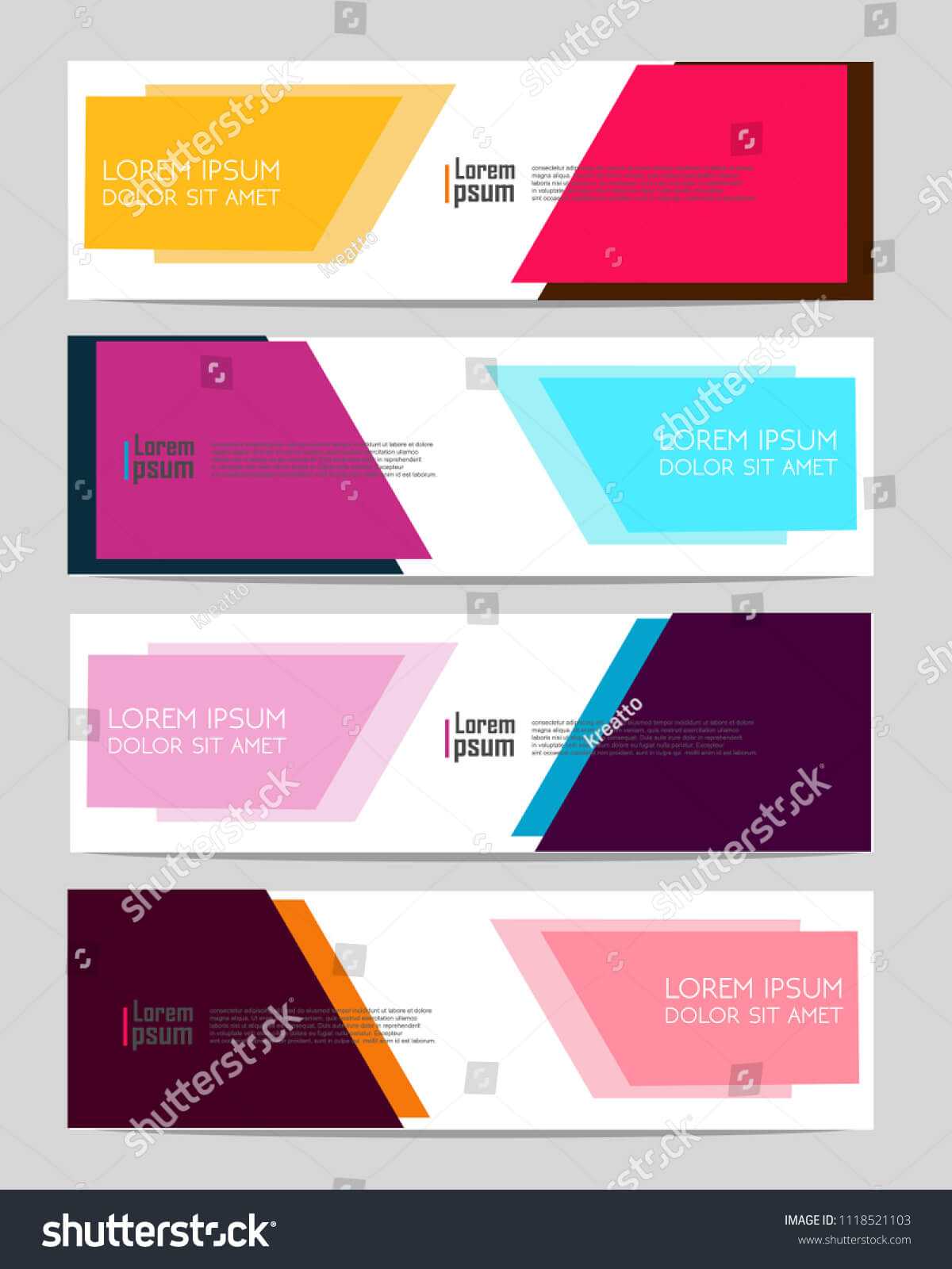 Vector Abstract Design Web Banner Template Stock Vector Pertaining To Event Banner Template