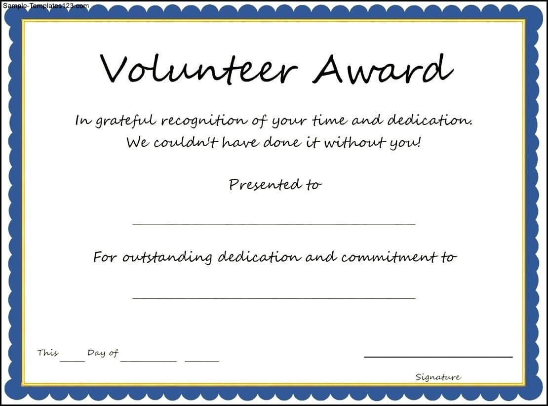 Vector Certificate Of Achievement Template Award Winner With Regard To Volunteer Certificate Templates