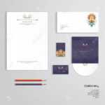 Vector Identity Templates. Letterhead, Envelope, Business Card,.. Throughout Business Card Letterhead Envelope Template