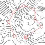 Vector Illustration Of Topographic Orienteering Map With With.. Throughout Orienteering Control Card Template