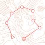 Vector Illustration Of Topographic Orienteering Map With With.. Within Orienteering Control Card Template