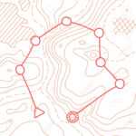 Vector Illustration Of Topographic Orienteering Map With With.. Within Orienteering Control Card Template