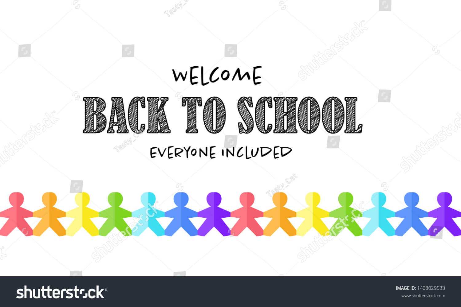 Vector School Banner Template Welcome Back Stock Vector With Welcome Banner Template