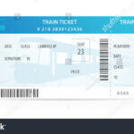 Vector Train Ticket, Traveler Check … Stock Photo 137541182 Within Blank Train Ticket Template
