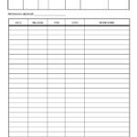 Vehicle Maintenance Log Sheet Template | Car Maintenance Intended For Job Card Template Mechanic