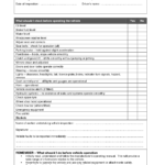 Vehicle+Safety+Inspection+Checklist+Form | Vehicle | Vehicle In Equipment Fault Report Template
