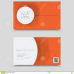 Vertor Visit Card Template Design. Stock Vector Inside Qr Code Business Card Template