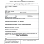 Veterinary Certificate – Fill Online, Printable, Fillable Regarding Veterinary Health Certificate Template