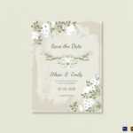 Vintage Save The Date Card Template In Save The Date Template Word