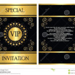 Vip Invitation Card Template Stock Vector – Illustration Of Within Event Invitation Card Template
