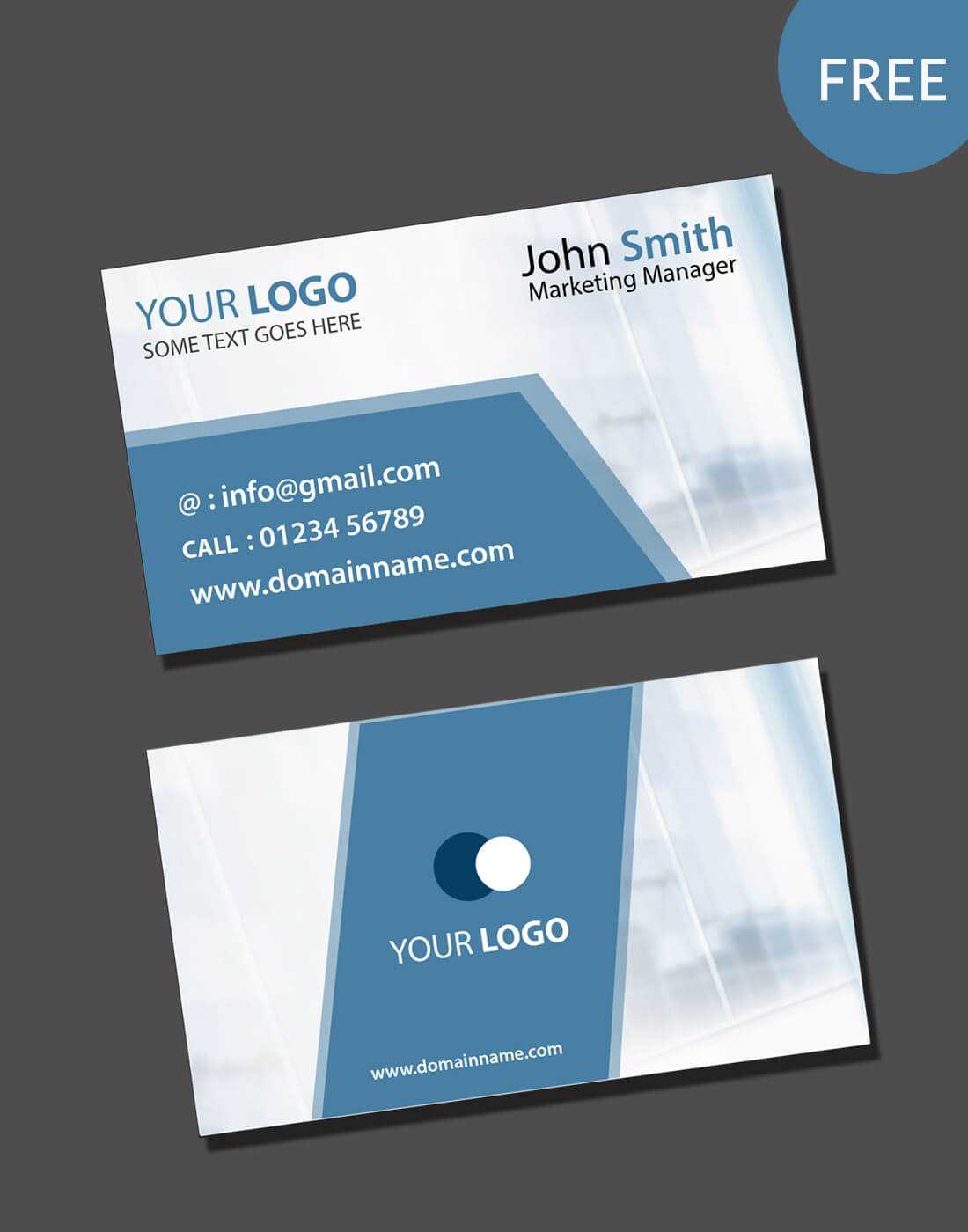 Visiting Card Psd Template Free Download With Regard To Download Visiting Card Templates