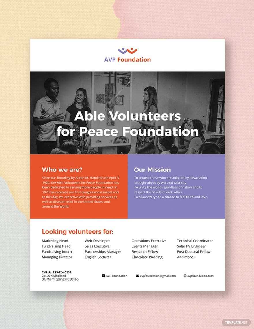 Volunteer Flyer | Nm | Flyer Template, Booklet Template Inside Volunteer Brochure Template