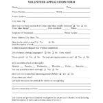 Volunteer Form Template Car Pictures | Forms | Volunteer Within Volunteer Report Template