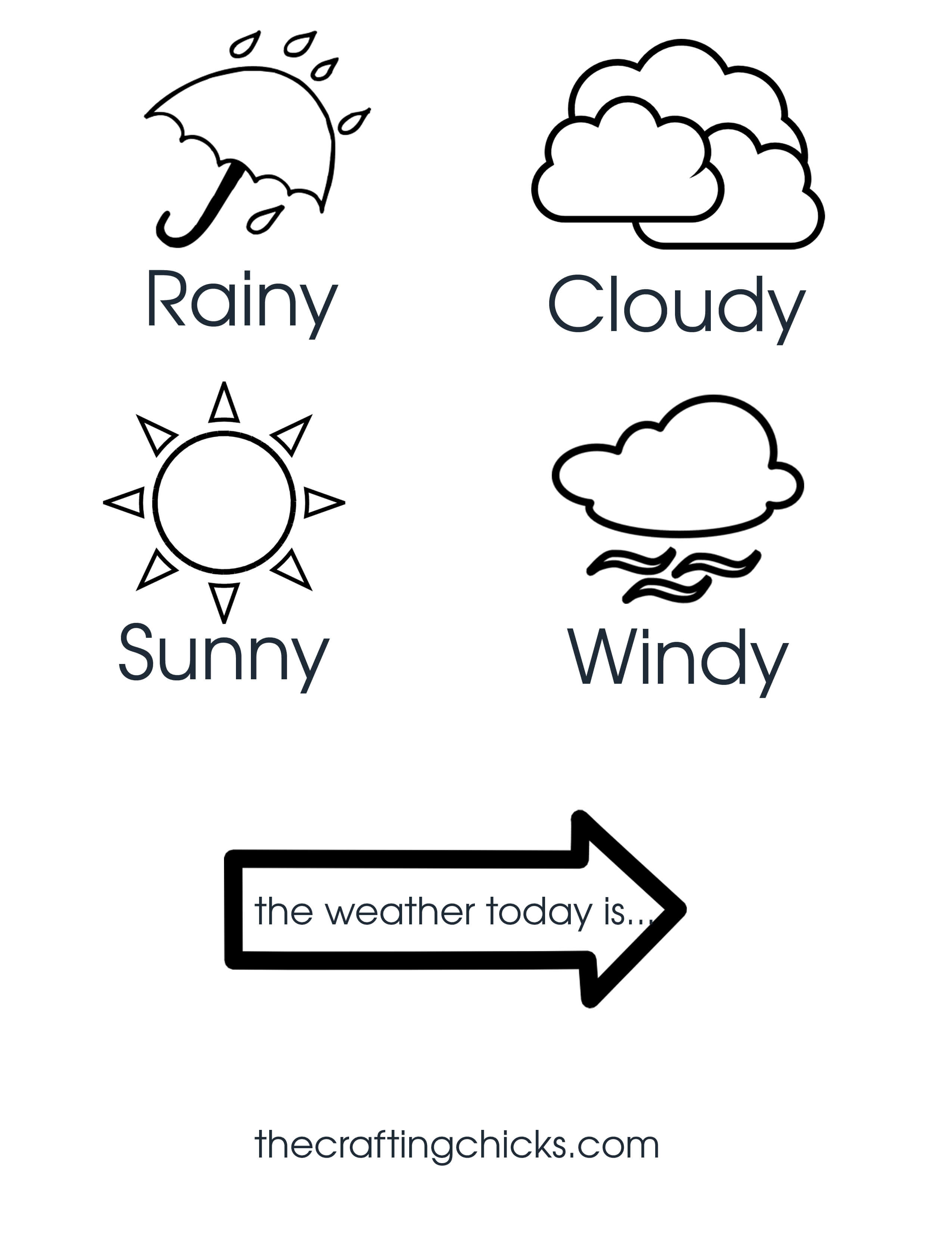 Weather Chart Kid Craft – The Crafting Chicks Inside Kids Weather Report Template