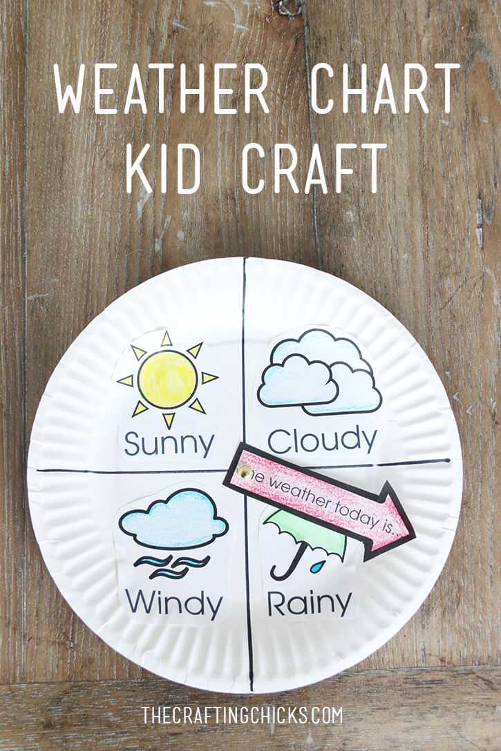 Weather Chart Kid Craft – The Crafting Chicks Regarding Kids Weather Report Template