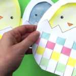 Weaving Chick Cards With Template – Easy Easter Card Diy Ideas With Easter Chick Card Template