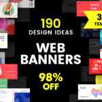 Web Banner Design Templates Bundle Sale Pertaining To Website Banner Design Templates