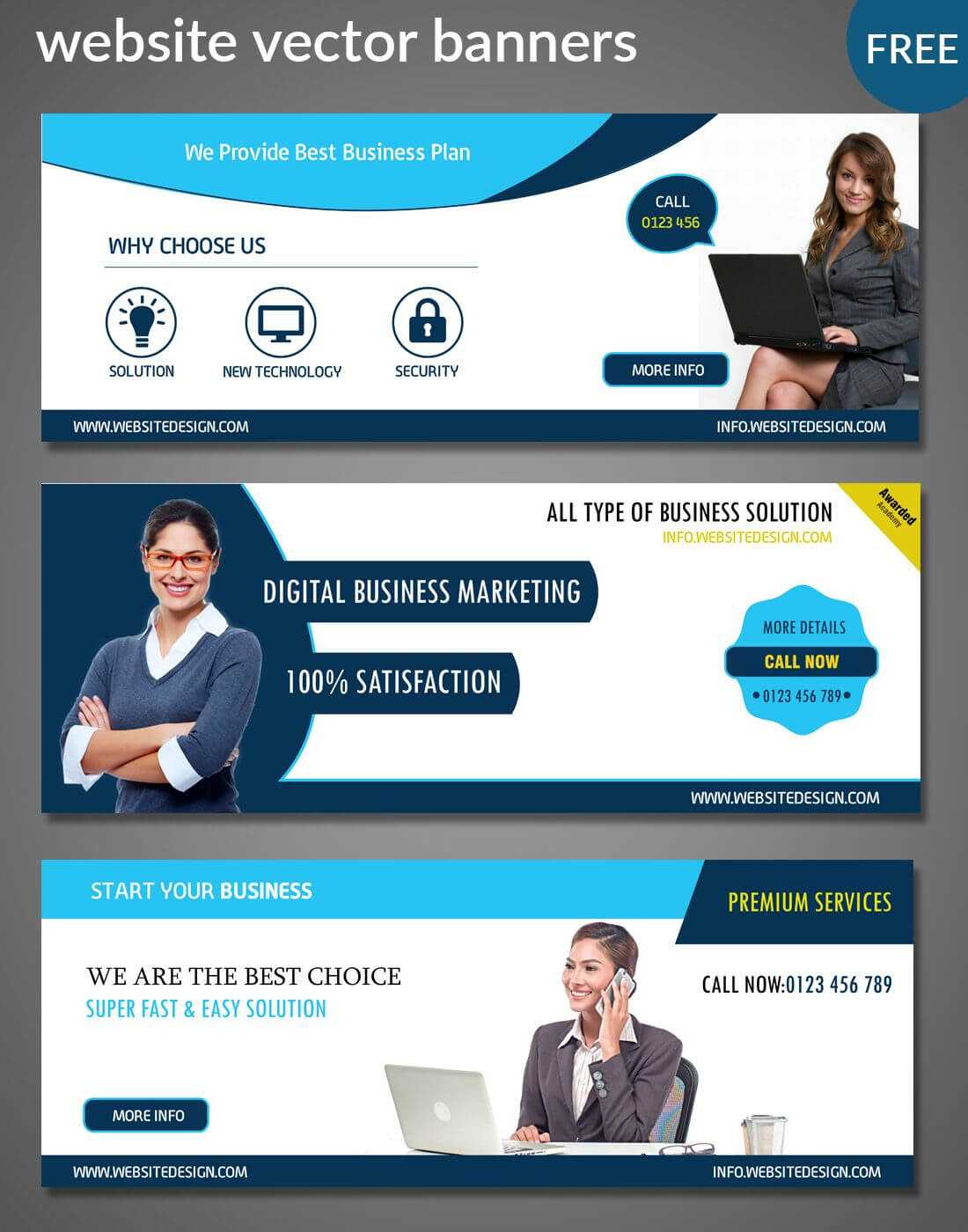 Website Banners Templates | Free Website Psd Banners Regarding Website Banner Templates Free Download