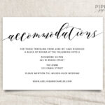 Wedding Accommodations Template | Printable Accommodations Card | Printable  Wedding | Wedding Information | Enclosure Card | Adeline Throughout Wedding Hotel Information Card Template
