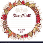 Wedding Card Template Autumn Background Invitation For Invitation Cards Templates For Marriage