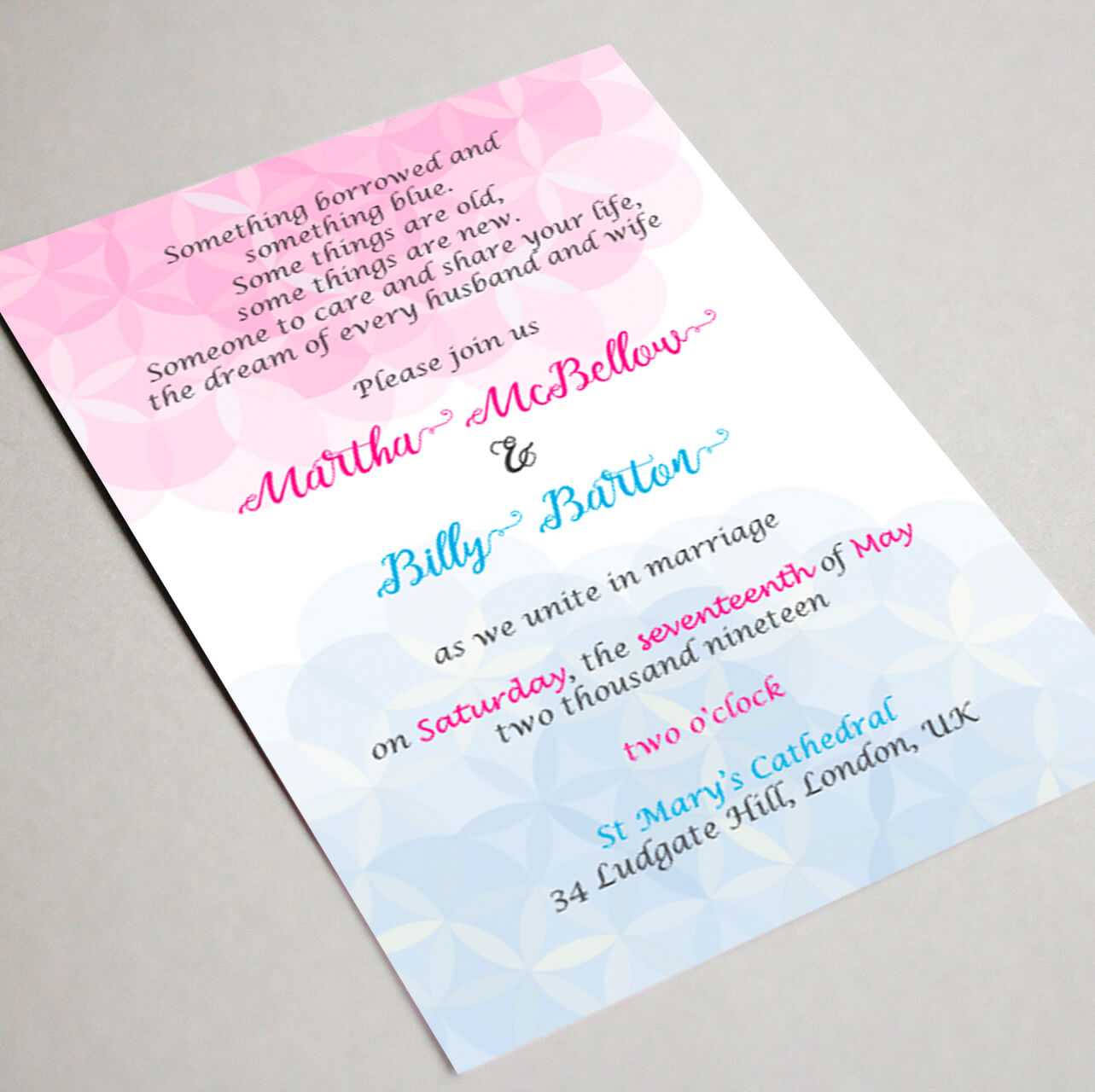 Wedding Invitation Card Template ? "flower Of Life" Regarding Invitation Cards Templates For Marriage