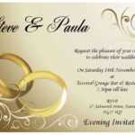 Wedding Invitation Card Template | Theveliger Pertaining To Sample Wedding Invitation Cards Templates