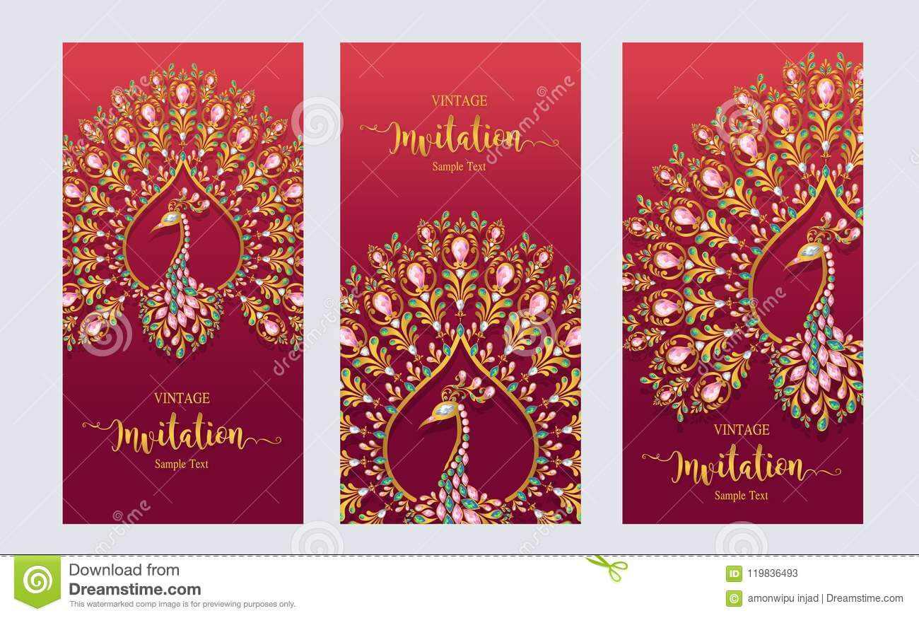 Wedding Invitation Card Templates . Stock Vector For Indian Wedding Cards Design Templates