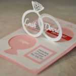 Wedding Invitation Linked Rings Pop Up Card Template Intended For Wedding Pop Up Card Template Free