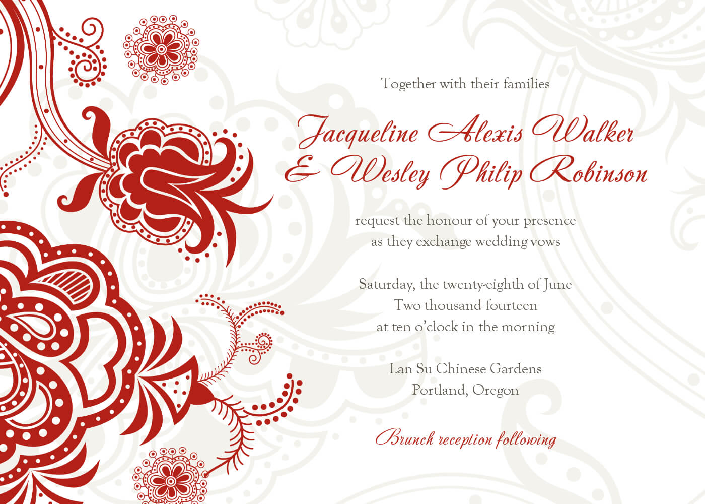 Wedding Invitation Templates Free Download Brochure Hindu Within Free E Wedding Invitation Card Templates