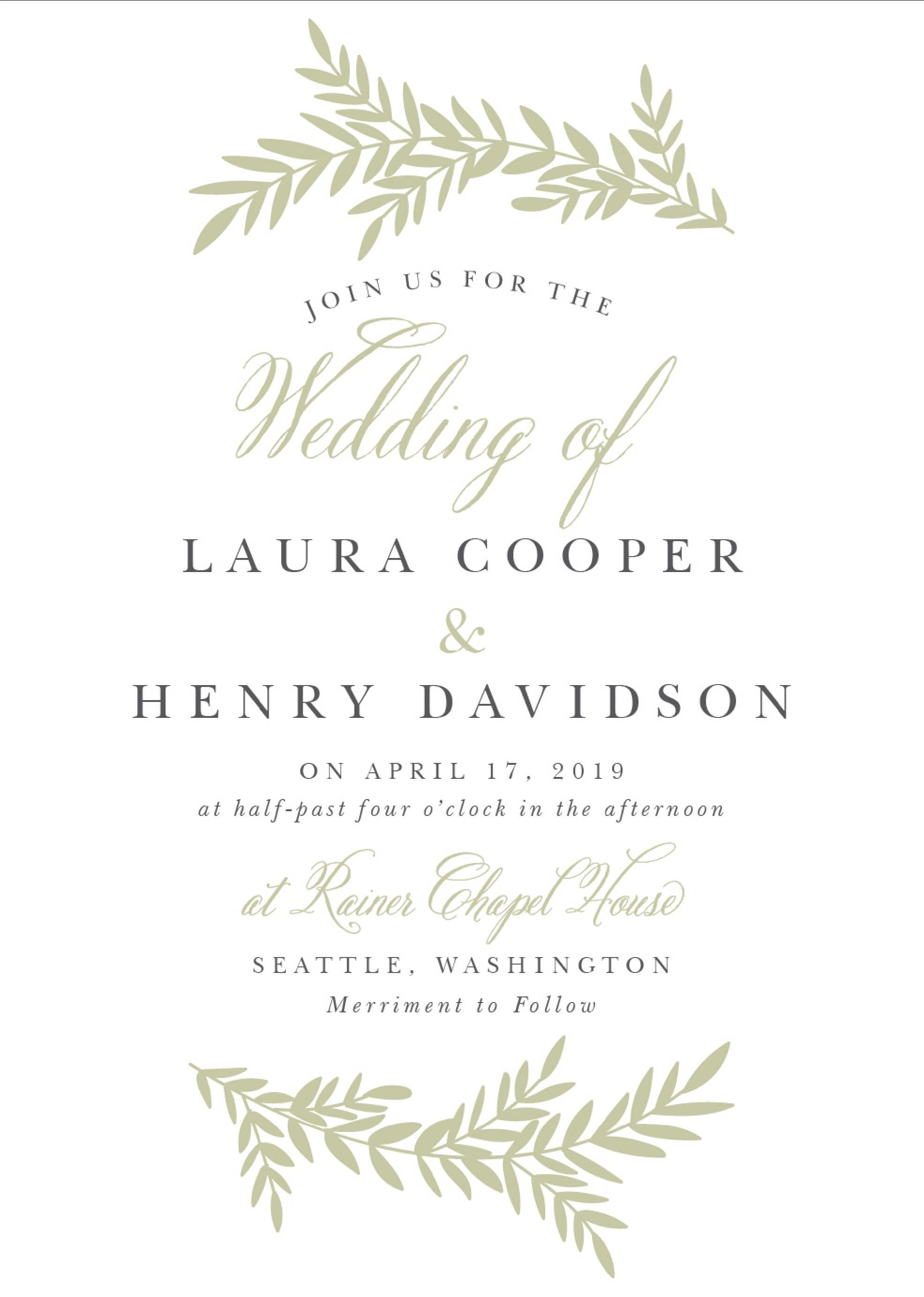 Wedding Invitation Wording Samples With Regard To Church Wedding Invitation Card Template