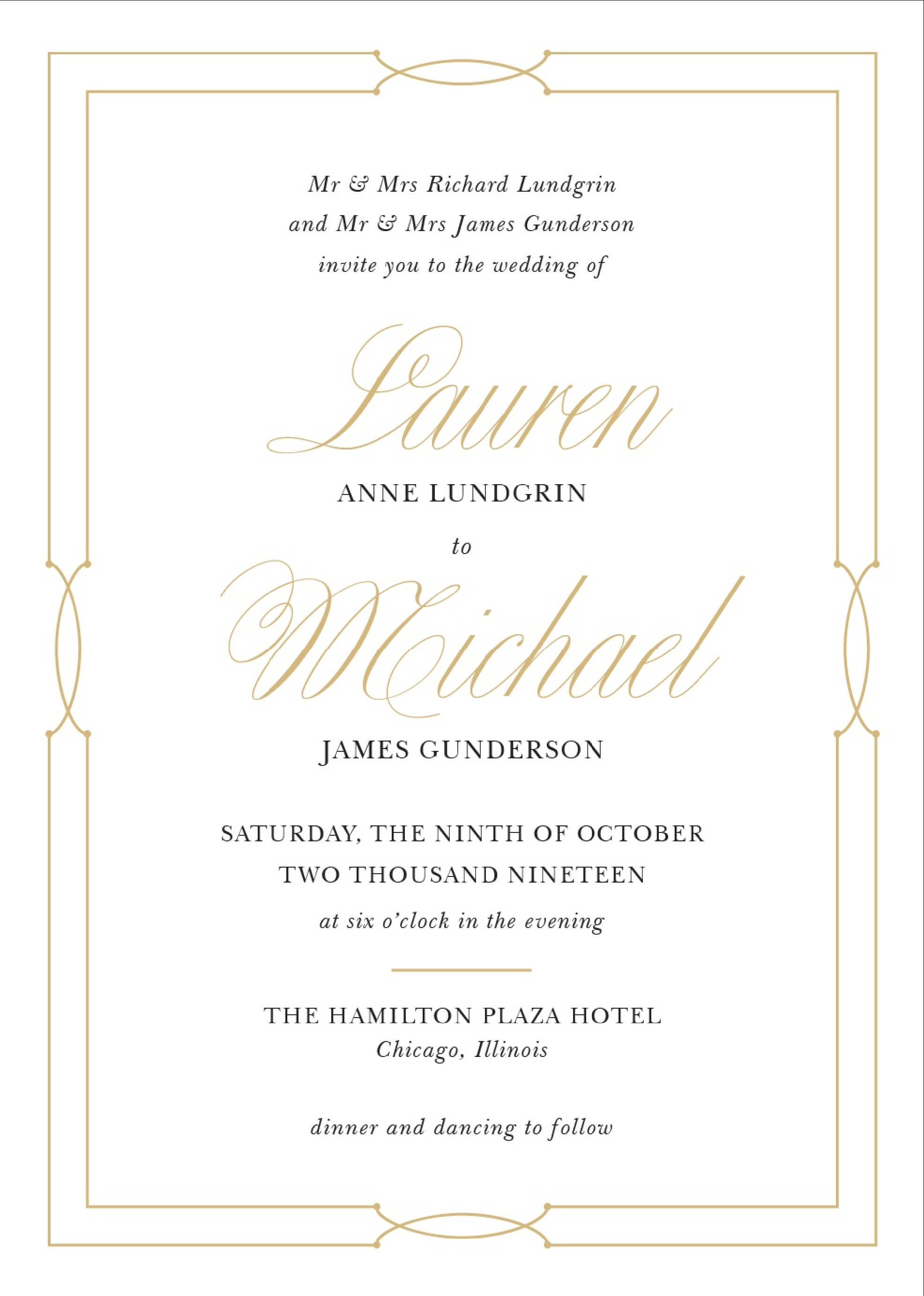 Wedding Invitation Wording Samples Within Sample Wedding Invitation Cards Templates