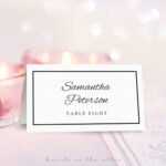 Wedding Place Card Template Free – Hizir.kaptanband.co With Wedding Place Card Template Free Word