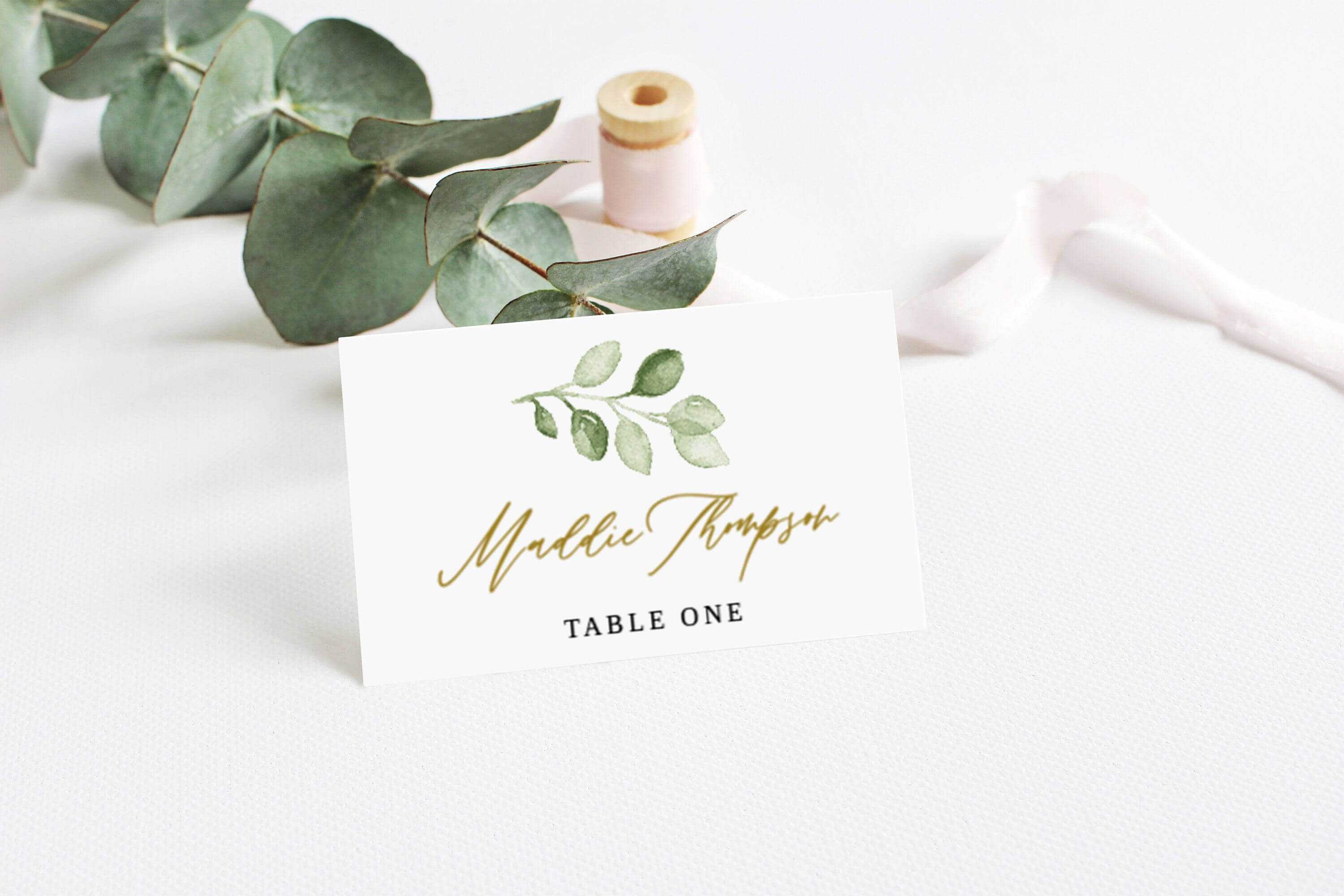 Wedding Place Card Template, Printable Place Cards, Place In Printable Escort Cards Template