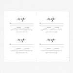 Wedding Rsvp Card Template · Wedding Templates And Printables Throughout Template For Rsvp Cards For Wedding