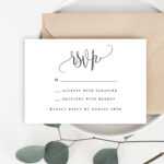 Wedding Rsvp Card Wedding Rsvp Printable Template Enclosure Card Templates  Rsvp Template Wedding Acceptance Card Template #vm41 For Acceptance Card Template