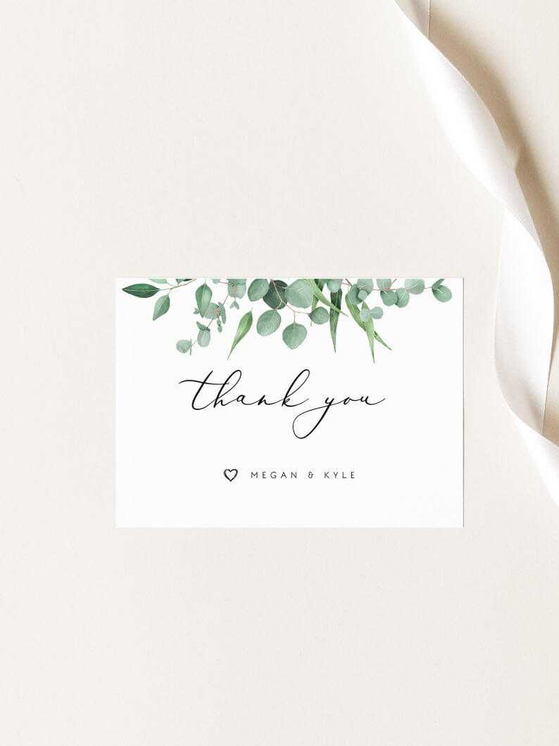 Wedding Thank You Cards Template Printable Thank You Card Wedding Thank You  Cards Wedding Favors Thank You Tags Wedding Thank You Notes Within Template For Wedding Thank You Cards