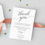 Wedding Thank You Notes Template Thank You Note Cards For Wedding Table  Fall Wedding Elegant Thank You Cards Templett Instant Download #55Fd Intended For Thank You Note Card Template