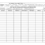 Week Calendar Template Excel Weekly Activity Report | Smorad In Weekly Activity Report Template