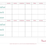 Weekly Meal Plan Template | Recipes In 2019 | Meal Planning with regard to Weekly Meal Planner Template Word