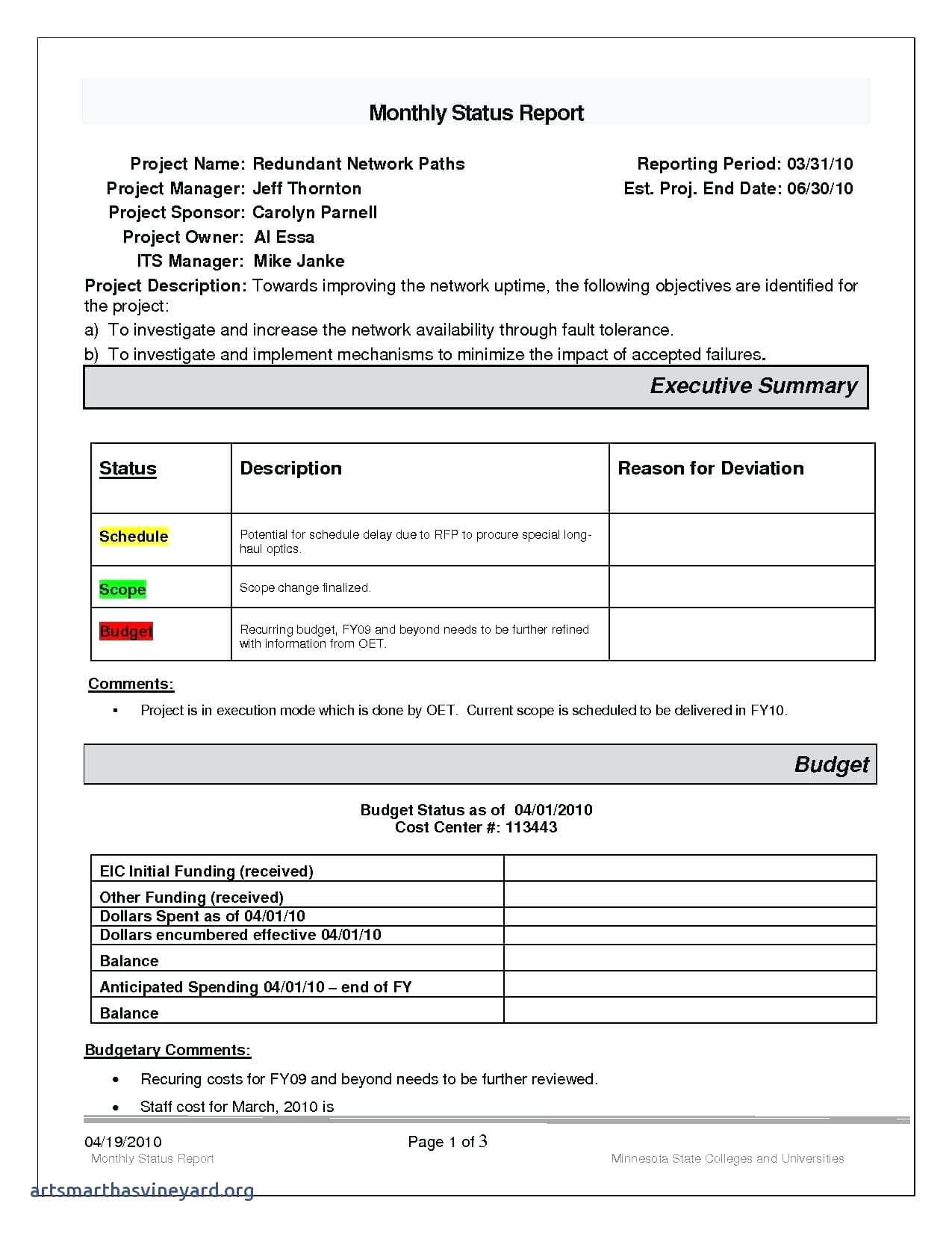 Weekly Progress Report Template Student Pdf Project Ent Within Weekly Progress Report Template Project Management