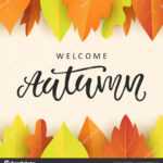 Welcome Autumn Banner Template With Bright Colorful Fall Intended For Welcome Banner Template