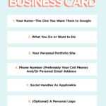 What To Put On A Personal Business Card (+ A Template Intended For Networking Card Template