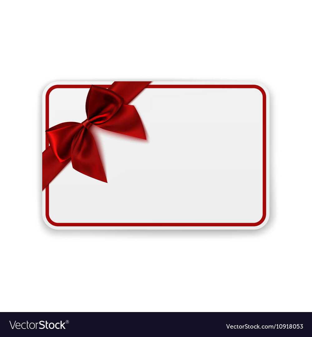 White Blank Gift Card Template Regarding Present Card Template