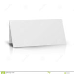 White Folder Paper Greeting Card Vector Template. Stand In Card Stand Template