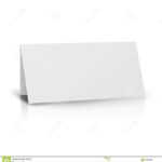 White Folder Paper Greeting Card Vector Template. Stand In Card Stand Template