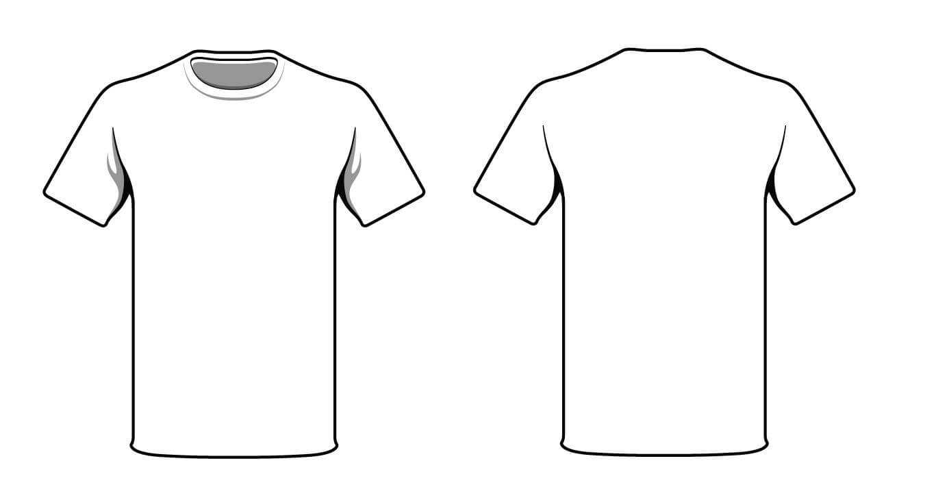 White T Shirt. Good Way To Test Your Logo And T Shirt Design For Blank Tshirt Template Pdf